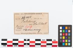 Etikett zu Bronzearmreif (NHMW-PRAE-026401)